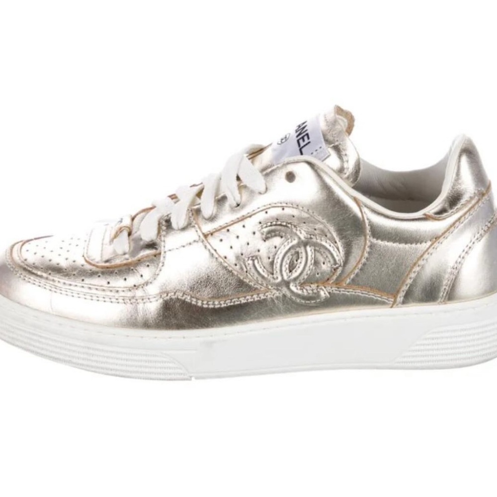 Chanel Women's Metallic Sneakers